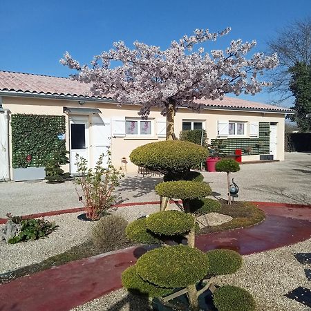 Une Pause Quelque Part Au Jardin Des Erables Et Des Niwakis Saint-Medard-de-Guizieres 외부 사진